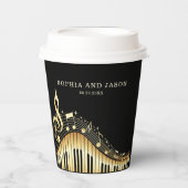 クレフ、 音符記号とメモ 紙コップ (正面)