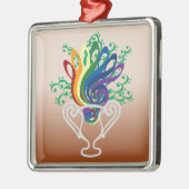 クレフ、音符記号の花束のオーナメント メタルオーナメント (左)