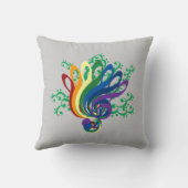 クレフ、音符記号の花束 クッション (裏面)