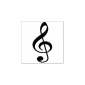 クレフ、 音符記号ノートアートスタンプ ラバースタンプ (インプリント)