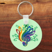 クレフ、 音符記号ブーケ キーホルダー (正面)