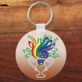 クレフ、 音符記号ブーケ キーホルダー (正面)