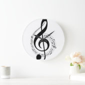 クレフ 10.75" ラウンド アクリル クロック (ホーム)