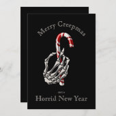 クレプおもしろいマメリーススケルトンキャンディーケインカード シーズンカード (正面/裏面)