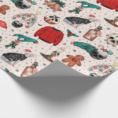 クレプマスゴシッククリスマスラッピング紙 ラッピングペーパー (角)