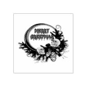 クレプマスメリーウッドアートスタンプホラーホリデーギフト ラバースタンプ (インプリント)