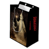 クレプメリーマス不気味幽霊ゴシックヴィンテージ ミディアムペーパーバッグ (裏面アングル)