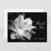 クレマチスと露悔やみや弔慰ありがとうP ポストカード (正面/裏面)