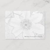 クレマチスのプレイスカード プレイスカード (裏面)