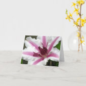 クレマチスのメッセージカード カード (黄色い花)