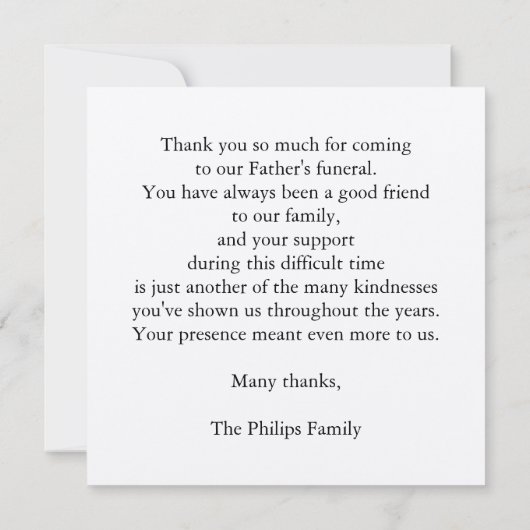 クレマチスの花の写真はSの平らなカード感謝していしています サンキューカード (裏面)