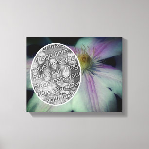 クレマチスの花の写真をオリジナルで作成 キャンバスプリント