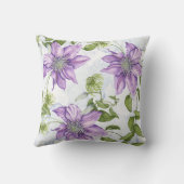 クレマチスの花の枕 クッション (裏面)