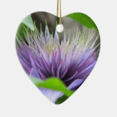 クレマチスの花の花のオーナメント セラミックオーナメント (右)