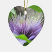 クレマチスの花の花のオーナメント セラミックオーナメント (左)