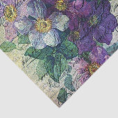 クレマチスの蔓 手書きの切り抜き素材 デコパージュ 薄葉紙 (詳細)