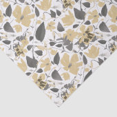 クレマチスイエローグレイ絵を描ウォーターカラーフローラ 薄葉紙 (詳細)