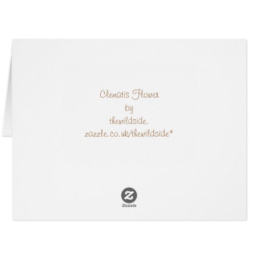 クレマチスカード (裏面横)