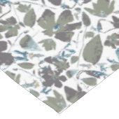 クレマチスグリーンブルー水彩花 テーブルクロス (アングル)