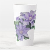 クレマチスパープル カフェラテマグ (正面)