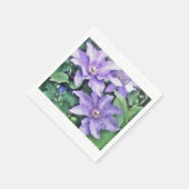 クレマチスパープル スタンダードカクテルナプキン (角)