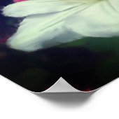 クレマチスフラワーピース引用文 感動的 ポスター (角)