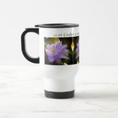 クレマチスフラワー感動的やさしさ引用文 トラベルマグ (左)