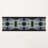 クレマチスフラワー花びらアップクローズアップ抽象芸術 ヨガマット (正面(横))