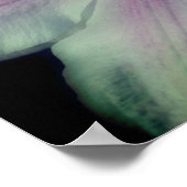 クレマチスフラワー花びらアップ近く ポスター (角)