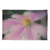 クレマチスフラワー花びらアップ近く 枕カバー (裏面)