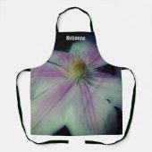 クレマチスフラワー花びら パーソナライズされた エプロン (正面)