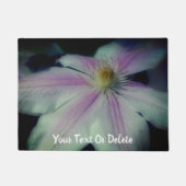 クレマチスフラワー花びら パーソナライズされた ドアマット (正面)
