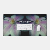 クレマチス花を近くにパーソナライズされた咲く デスクマット (キーボード&マウス)