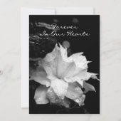 クレマチス2aの結露の葬儀の記念の発表 招待状 (正面)