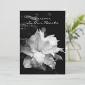 クレマチス2aの結露の葬儀の記念の発表 招待状 (スタンド正面)