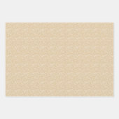 クレマチス・ウォーターカラー・ティールグレー・フラワーパターン ラッピングペーパーシート (正面3)