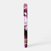 クレマチス 紫 春の花 iPhone 16ケース (左側面)