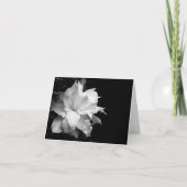 クレマチスH 3の空白のなメッセージカードの哀悼の言葉の悔やみや弔慰 サンキューカード (正面)