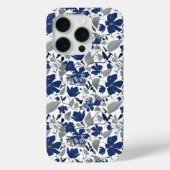 クレマティスつる植物ブルーウォーター色フローラ Case-Mate iPhoneケース (裏面)