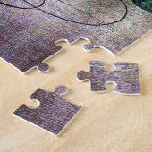 クレマティスつる植物手書き入力エフェメラ ジグソーパズル (側面)