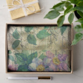 クレマティスつる植物手書き手書き鮮明なエフェメラデクページ 薄葉紙 (ギフト)