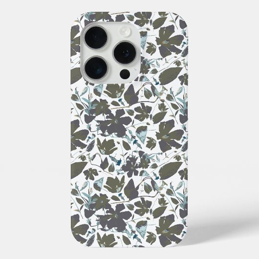 クレマティスつる植物水の色グリーンブルーフローラ Case-Mate iPhoneケース