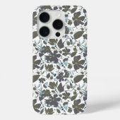 クレマティスつる植物水の色グリーンブルーフローラ Case-Mate iPhoneケース (裏面)