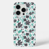 クレマティスティール（緑がかった色）水彩花模様 Case-Mate iPhoneケース (裏面)