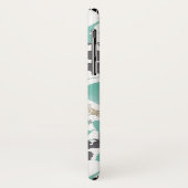 クレマティスティール(緑がかった色)水彩花模様 Case-Mate iPhoneケース (裏面/左)