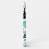 クレマティスティール（緑がかった色）水彩花 Case-Mate iPhoneケース (裏面/左)