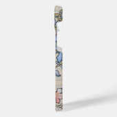 クレマティスフラワーリングつる植物アルフォンスミュシャ iPhoneケース (左側面)