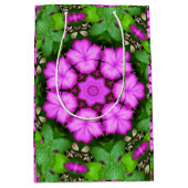 クレマティス万華鏡のように千変万化するパターン ミディアムペーパーバッグ (正面)