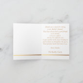 クレマティス花の写真サンキューノートカード サンキューカード (内部)