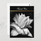 クレマティス1bメモリアル悔やみや弔慰サンキューハガキ ポストカード (正面/裏面)